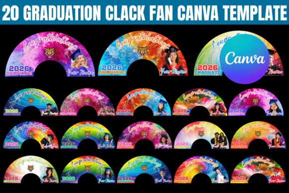 Download 20 Graduation Clack Fan Canva Template - Premium Resources
