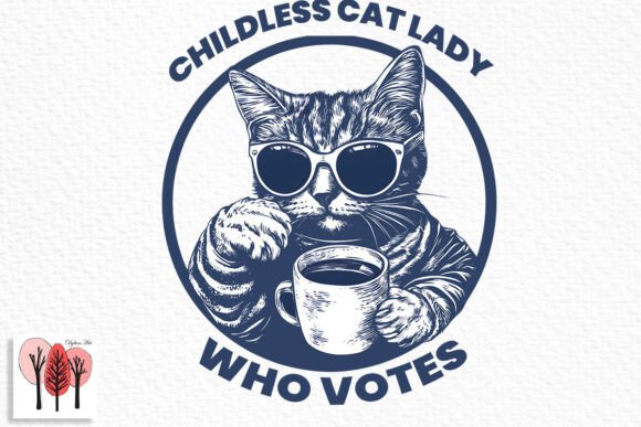 Download Cat Lady Voted PNG Instant Download - Instant download Collection