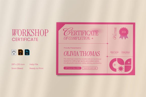 Download Workshop Wallet - Certificate Template - Certificate template Collection