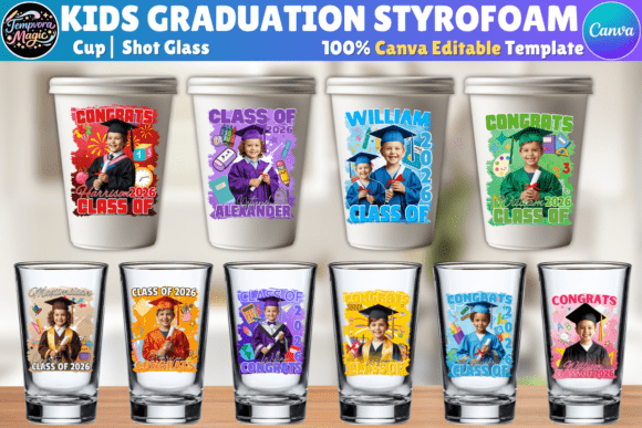 Download Kids Graduation Styrofoam Cup Template - Premium Resources