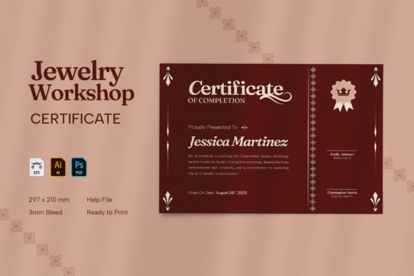 Download Jewelry Workshop - Certificate Template - Certificate template Collection