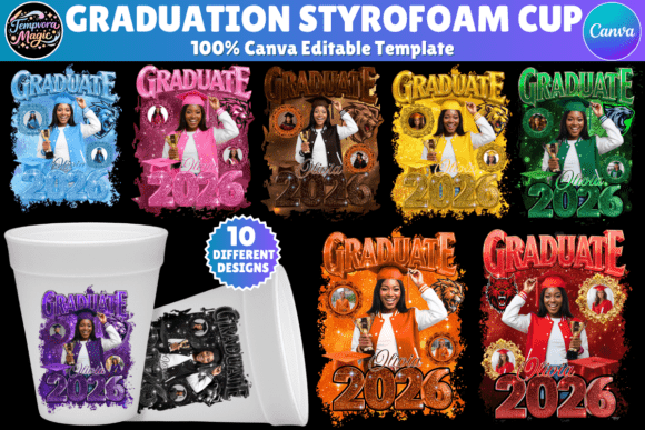 Download 10 Graduation Styrofoam Cup Bundle - Premium Resources