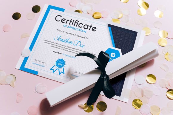 Download Award Certificate Template Graphic - Certificate template Collection
