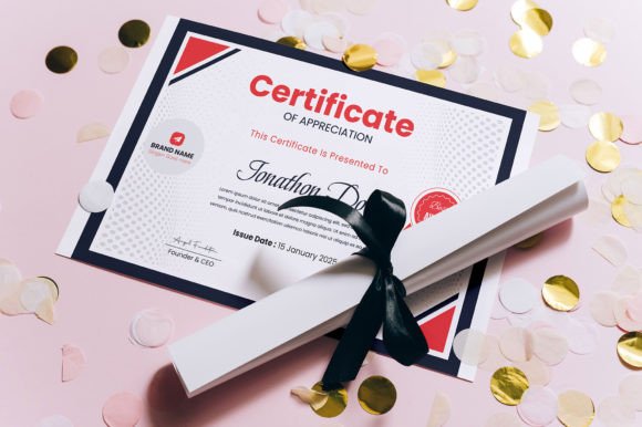 Download Award Certificate Template Graphic - Certificate template Collection